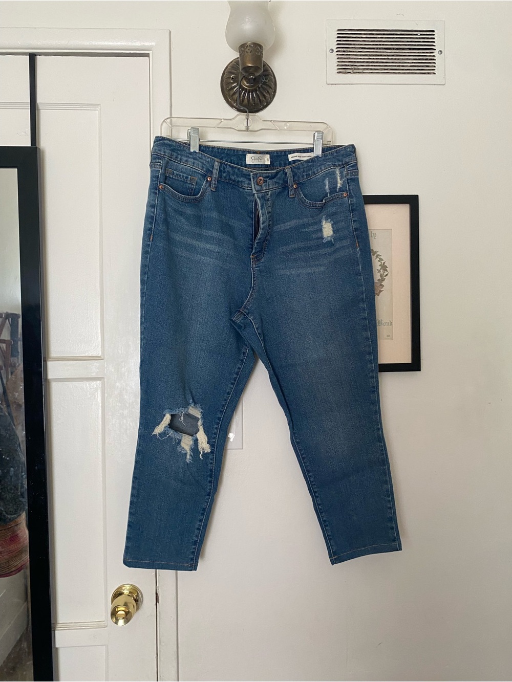 Jessica Simpson distressed jeans